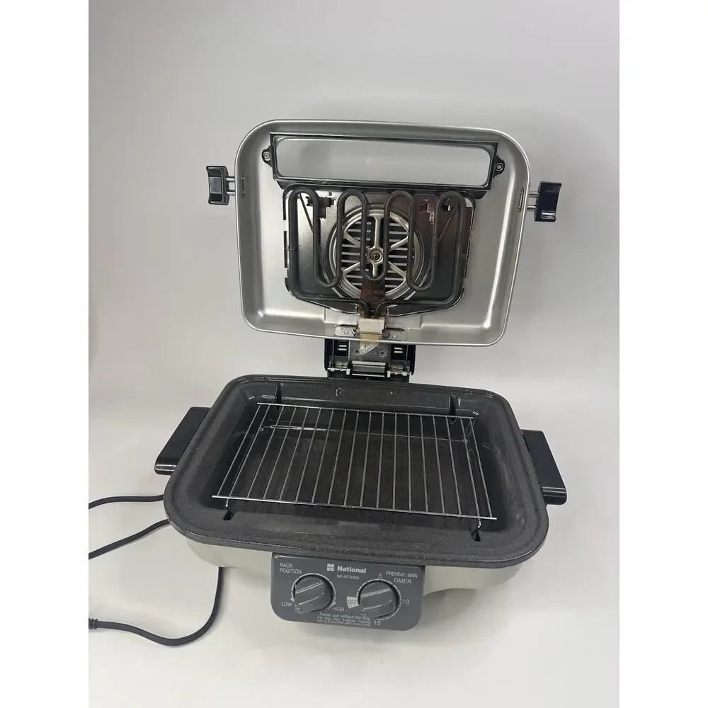 National NF-RT300 Smokeless Fish Roaster Grill Washable Japan 1991
